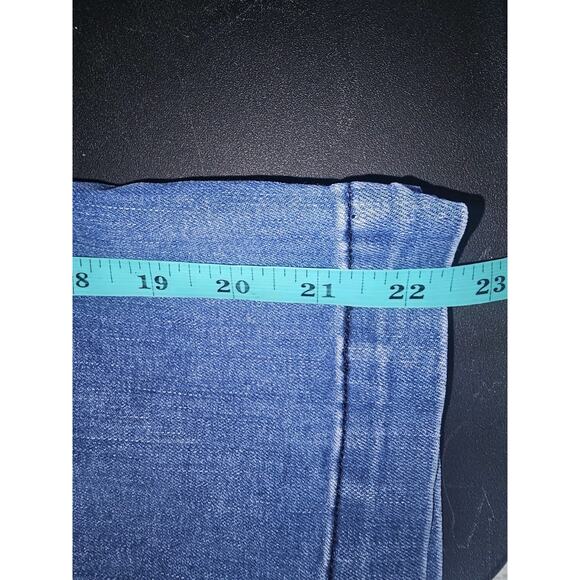 Denim Jumpsuit Womens Size 8 Flare Leg Western 90s Vibe Y2K - Picture 9 of 13